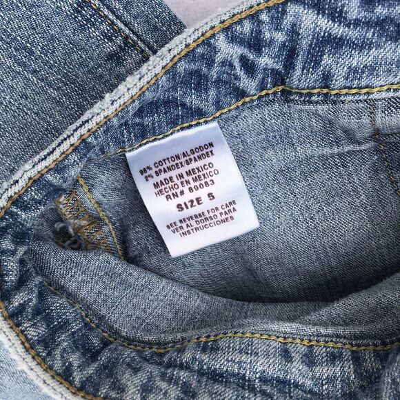 LEI Women Sz 5 Flare Bootcut Low Rise Jeans VTG Y2K Rainbow 90s grunge boho - Picture 10 of 13